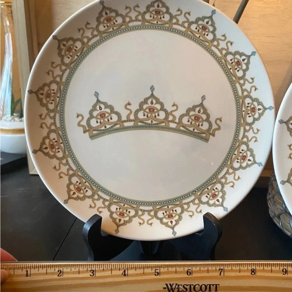 Disneyland 50th Anniversary Dudson Collector Dessert Plates - Set of 2